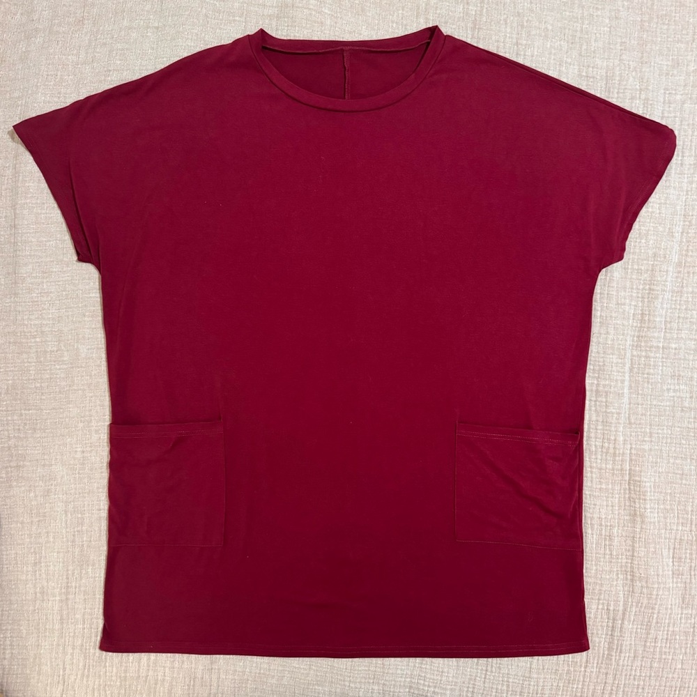 Red t-shirt dress with pockets! Casual dress, size XL